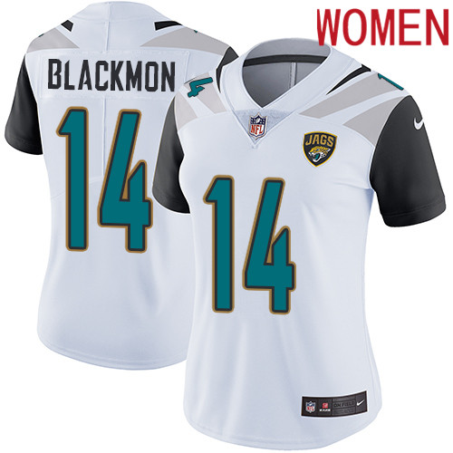 2019 Women Jacksonville Jaguars #14 Blackmon white Nike Vapor Untouchable Limited NFL Jersey->detroit lions->NFL Jersey